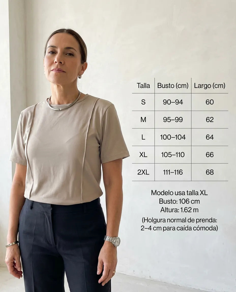 Blusa Básica Siena-S-2XL