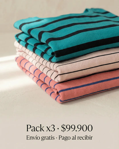 Pack Essentials-3 Camisetas surtidas.