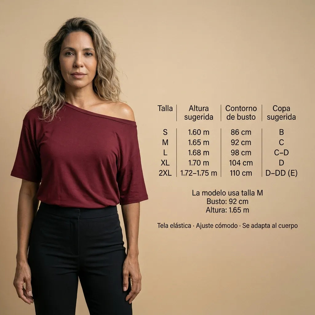 Blusa Oversize-Perla-S/XXL